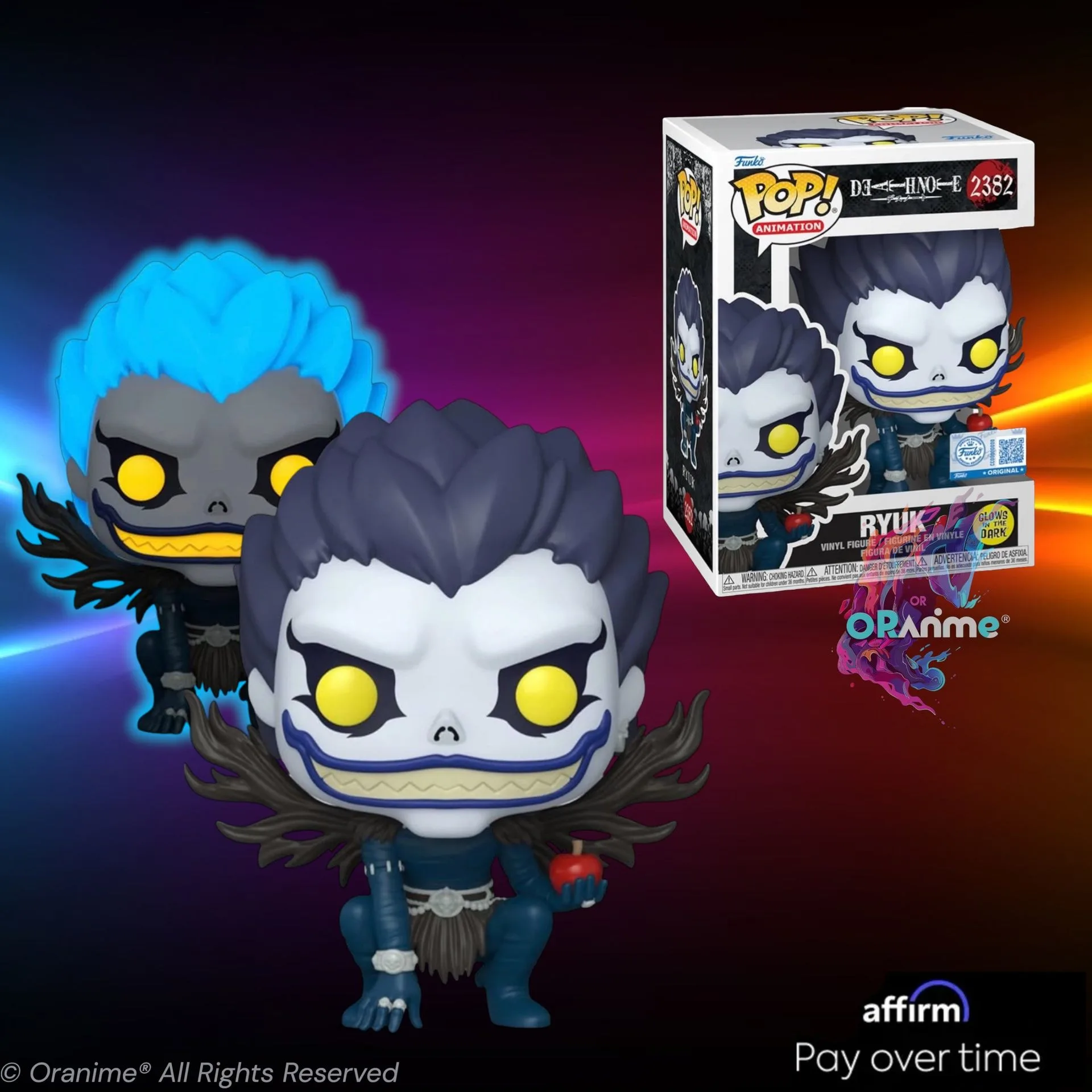 Funko Pop! Death Note Ryuk #2382 Phosphorescent Exclusivité EE