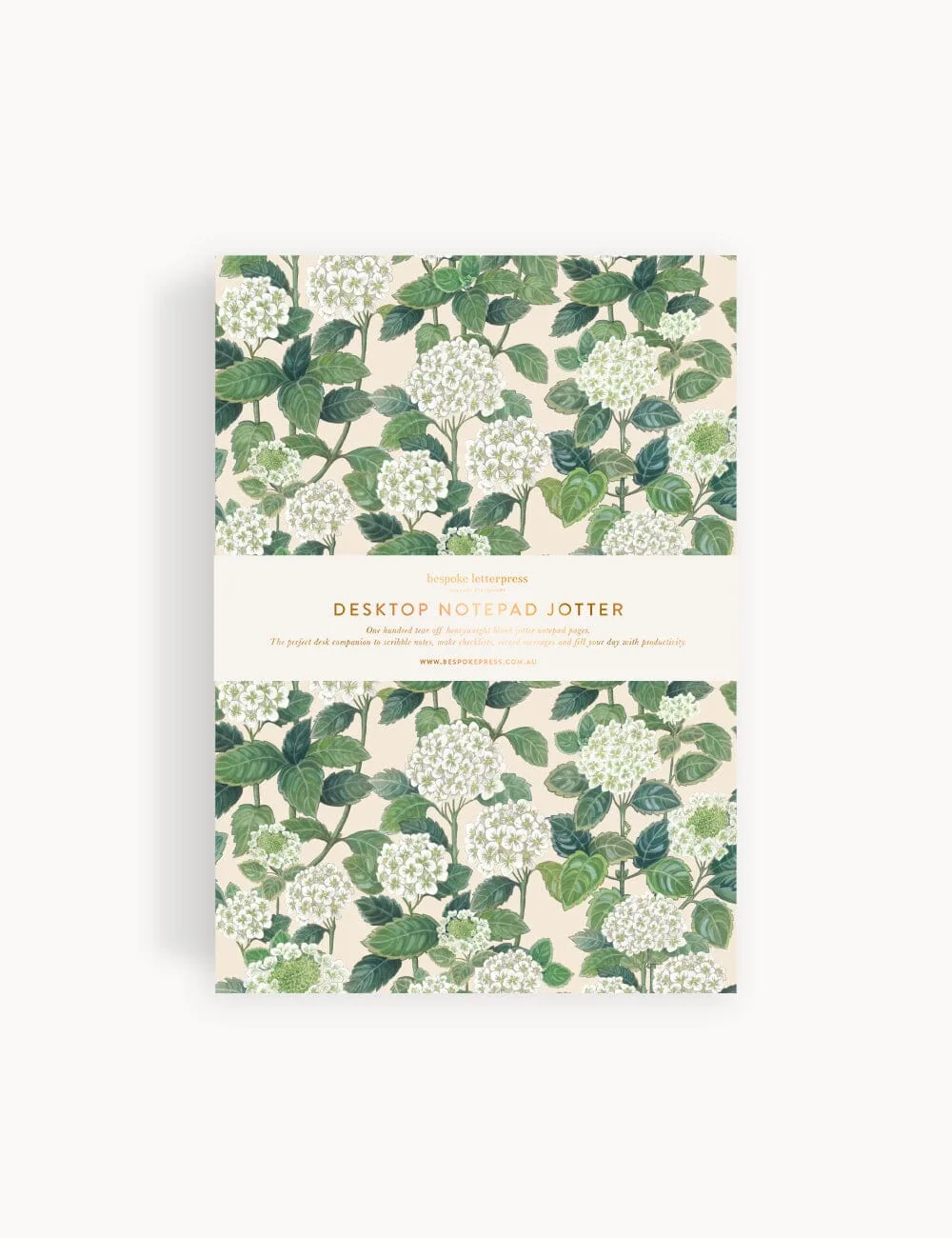 Hydrangea Bloc de Notas Jotter de Escritorio