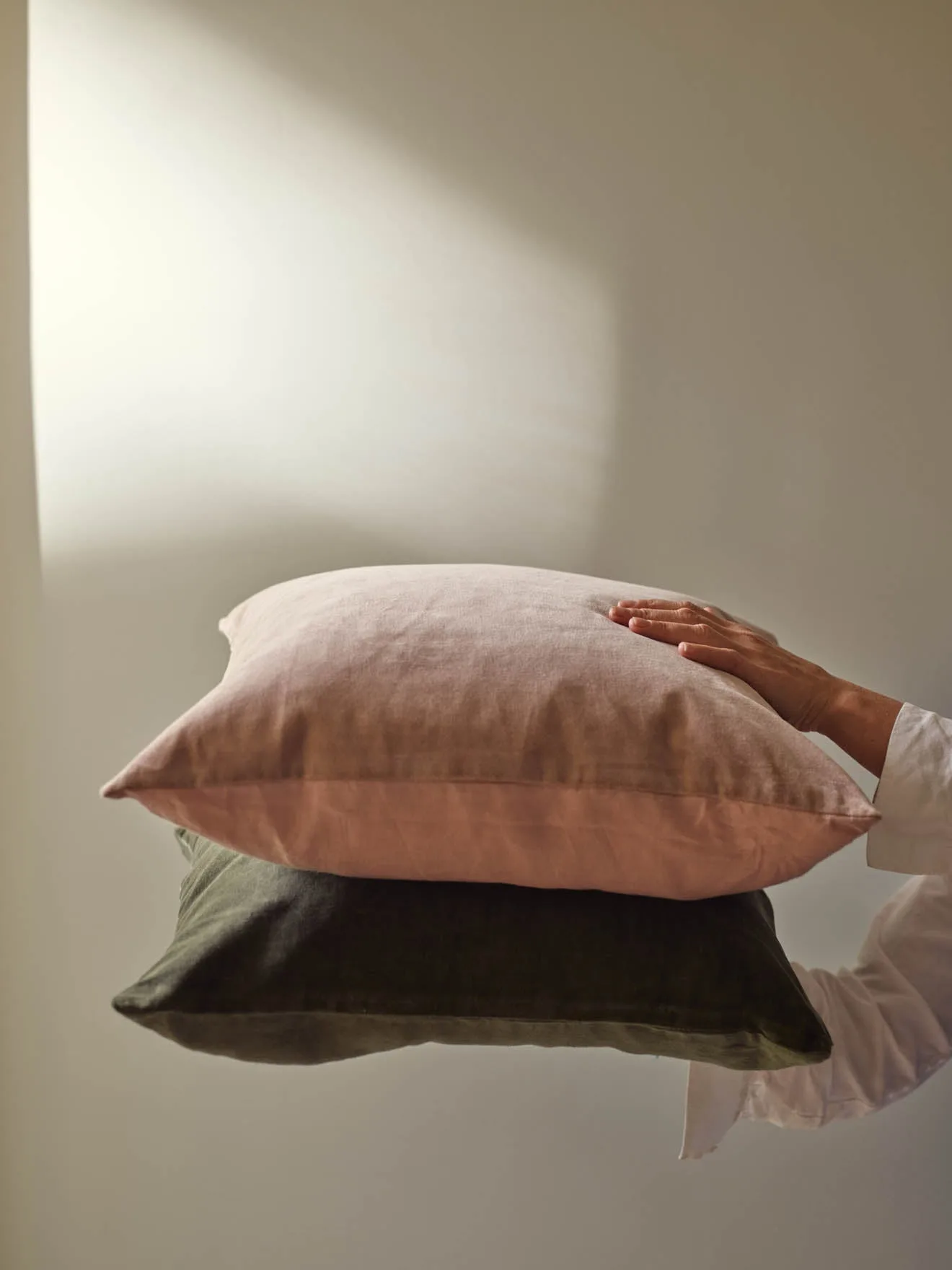 Velvet Cushion, Square, Rose