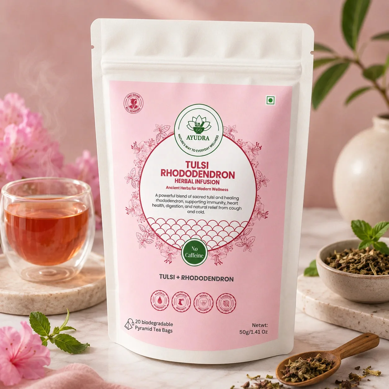 Tulsi Rododendron Thee vs Royal Kashmiri Kahwa: smaakstrijd