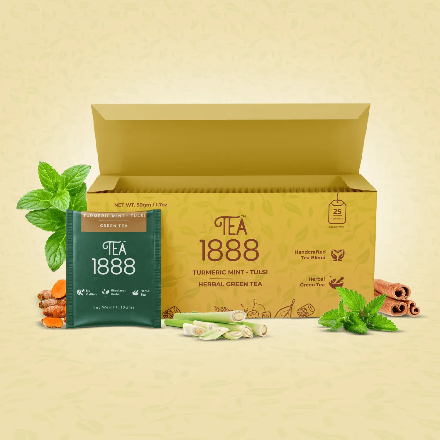 薑黃薄荷聖羅勒綠茶