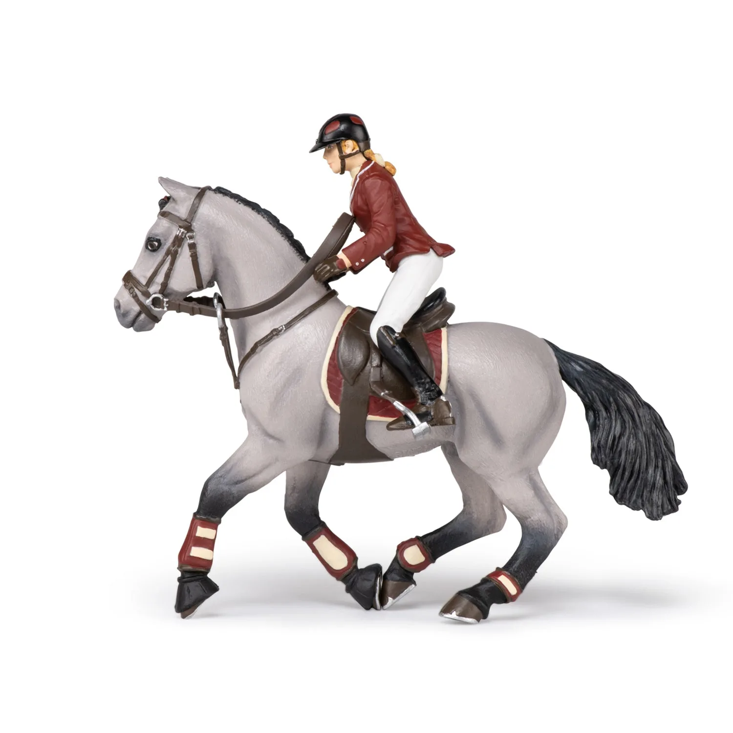 Figurine Cheval de concours et sa cavalière