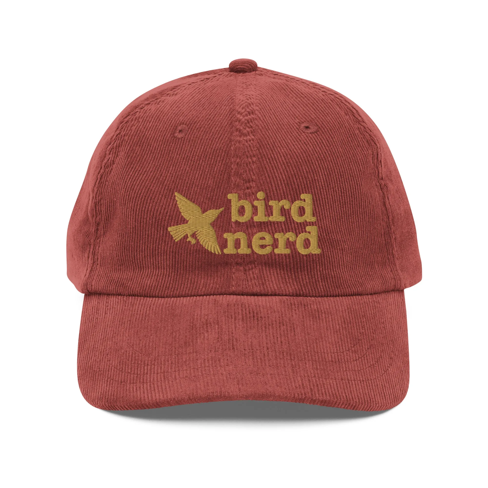 Sombrero de pana vintage para amantes de las aves