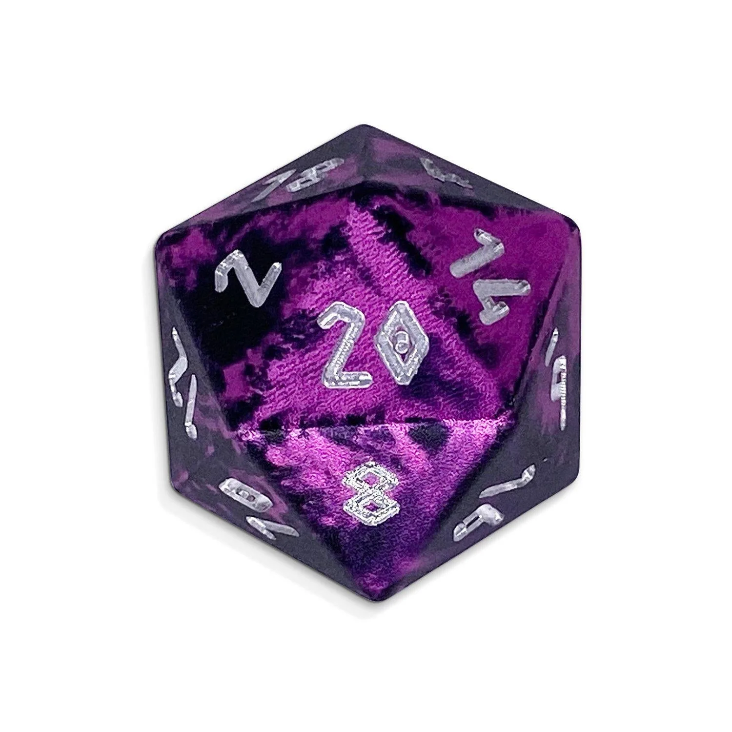 Single Wondrous Dice® D20 in Eldritch by Norse Foundry 6063 Aircraft Grade Aluminum