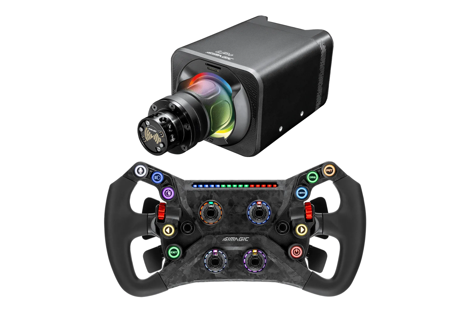 Simagic GT NEO Hub vs. paquetes Alpha EVO Wheel Base
