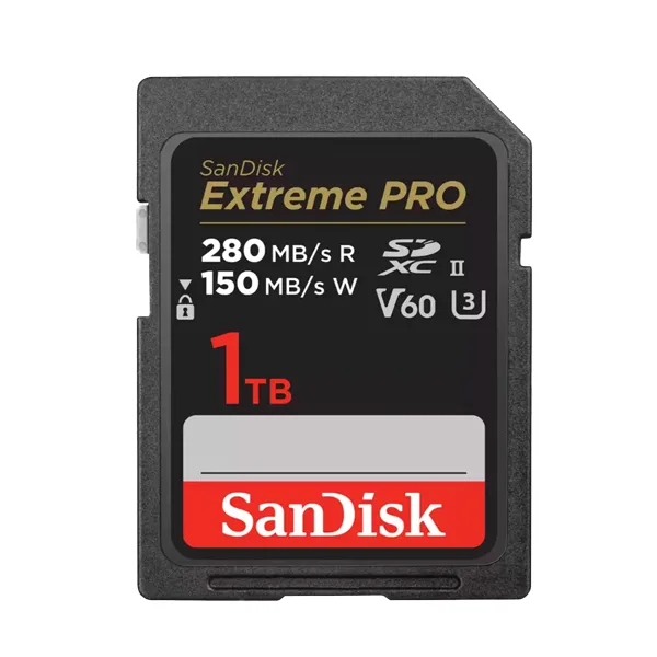 SanDisk SD Extreme Pro 1TB UHS-II 280MB/s V60 – Carte Mémoire