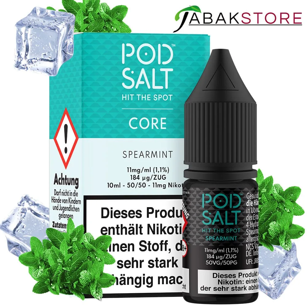 Pod Salt 10ml Liquid | Core | Spearmint | 11mg