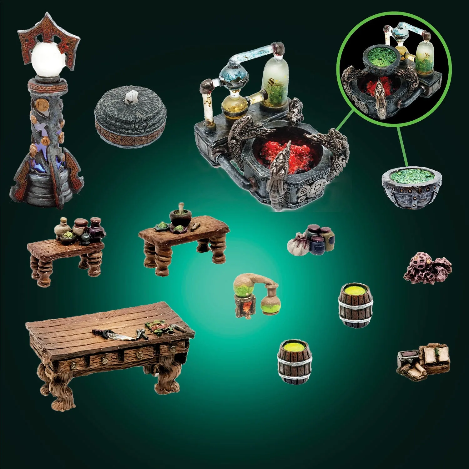 Plaguestone - Accessori per laboratorio di alchimia (non verniciato)