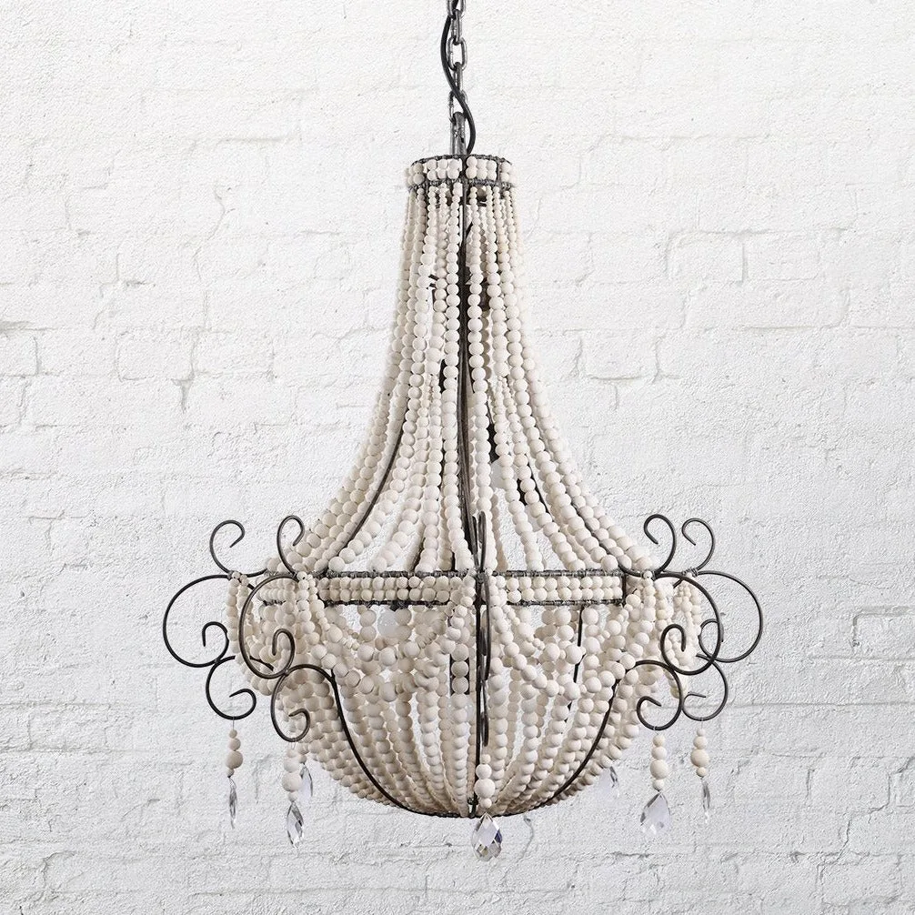 Twist Chandelier — Handmade Clay Bead Chandelier (Discontinued)