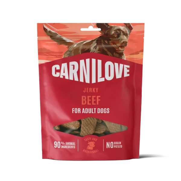 Carnilove Adult Jerky Dog Treats - Beef Fillets - 100g