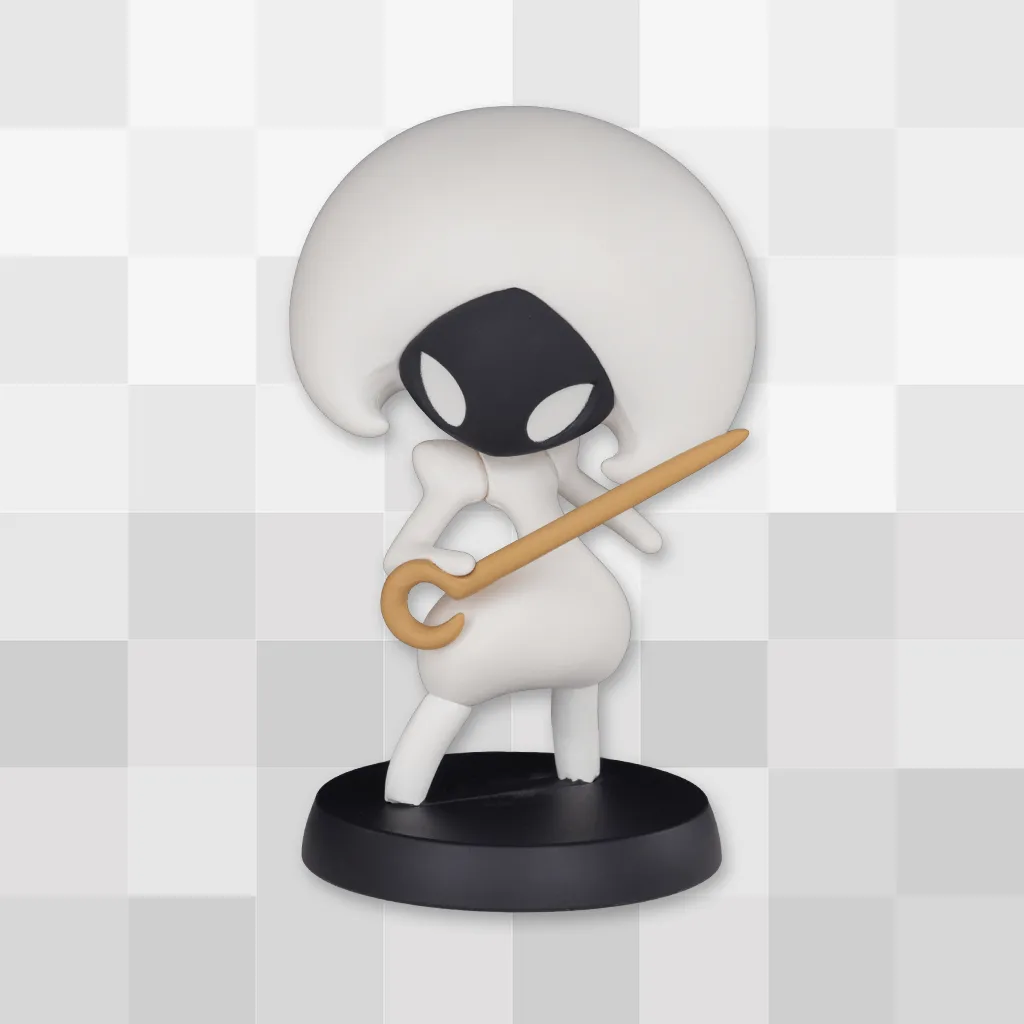 Mini figurine en dentelle