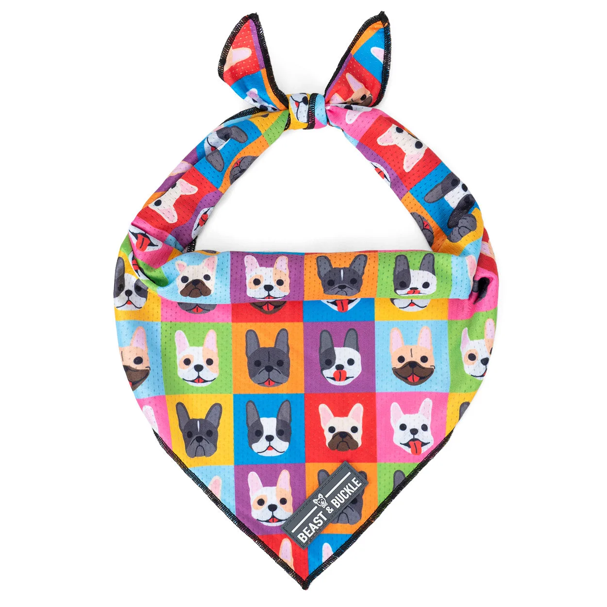 Frenchie Fam Cooling Dog Bandana