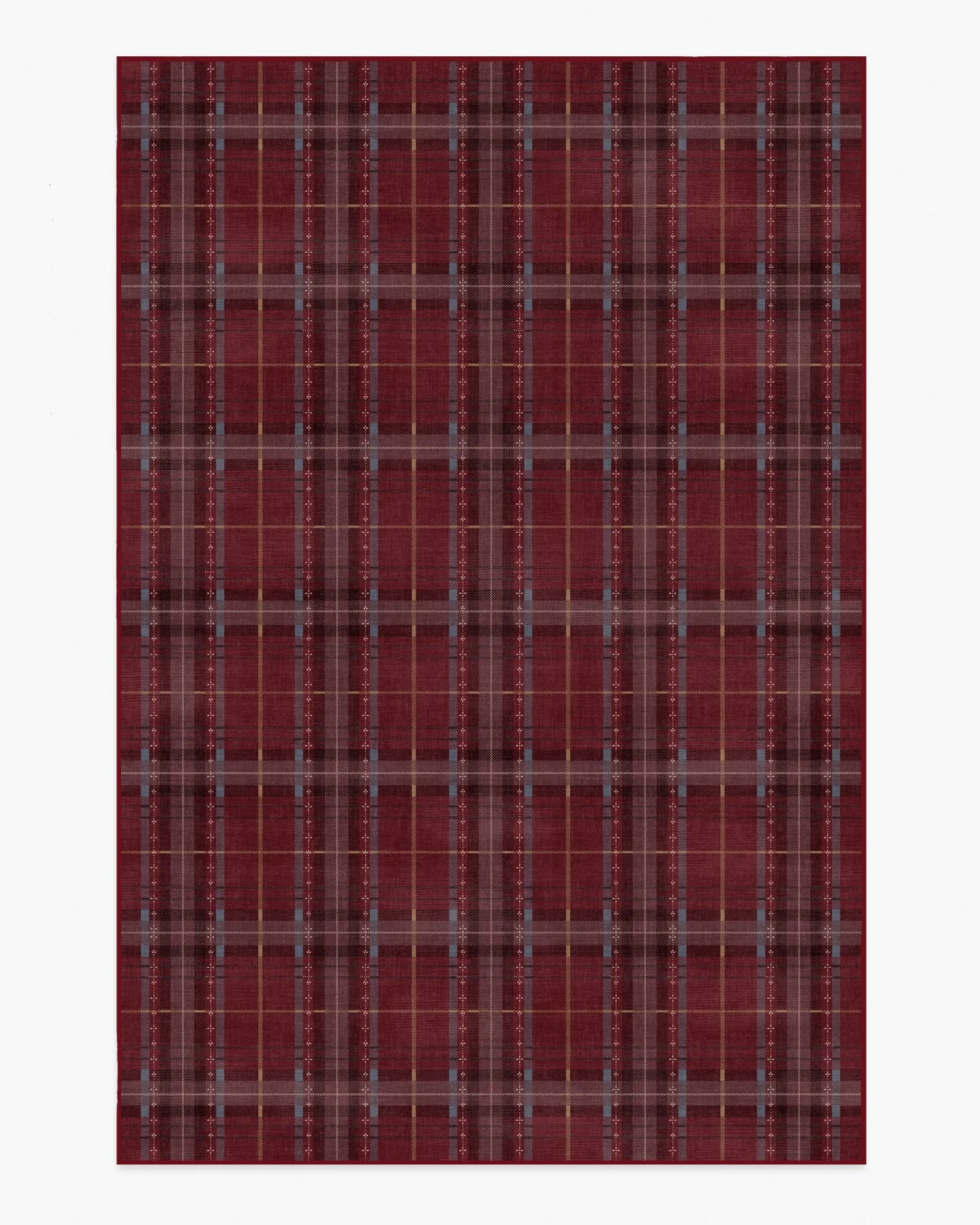 Come prendersi cura di un tappeto rosso tartan a trama piatta