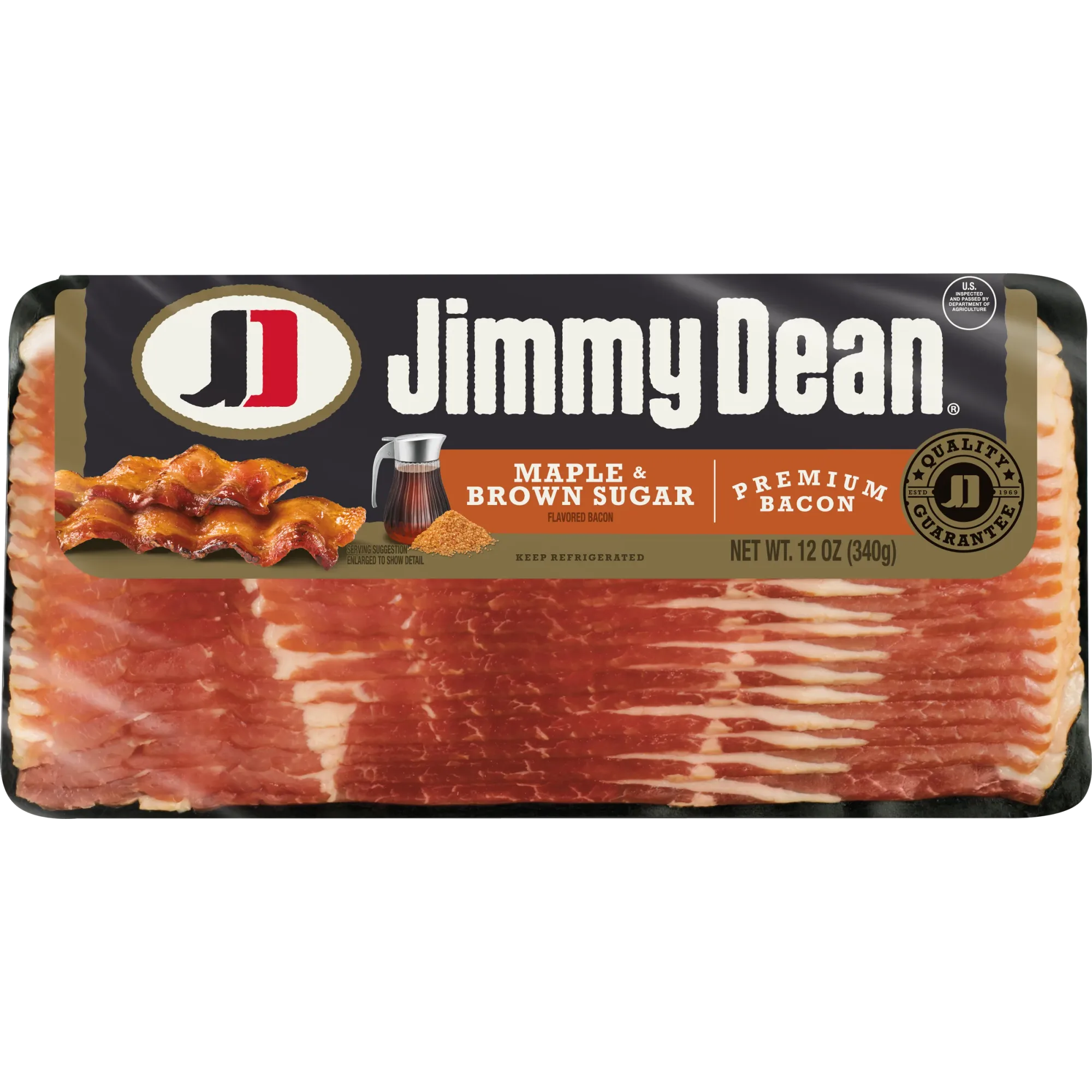 Maple and Brown Sugar Flavored Premium Bacon