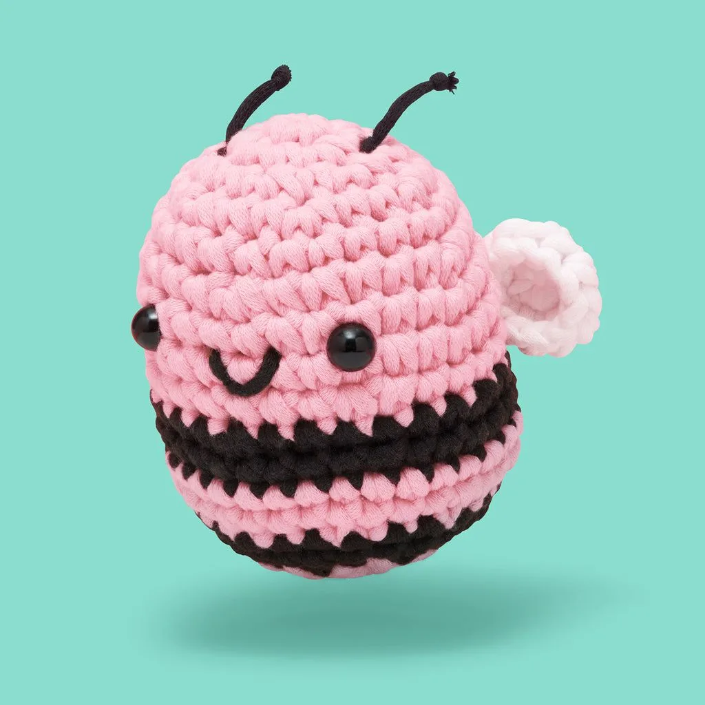Cornelius the Bee Pink Crochet Kit