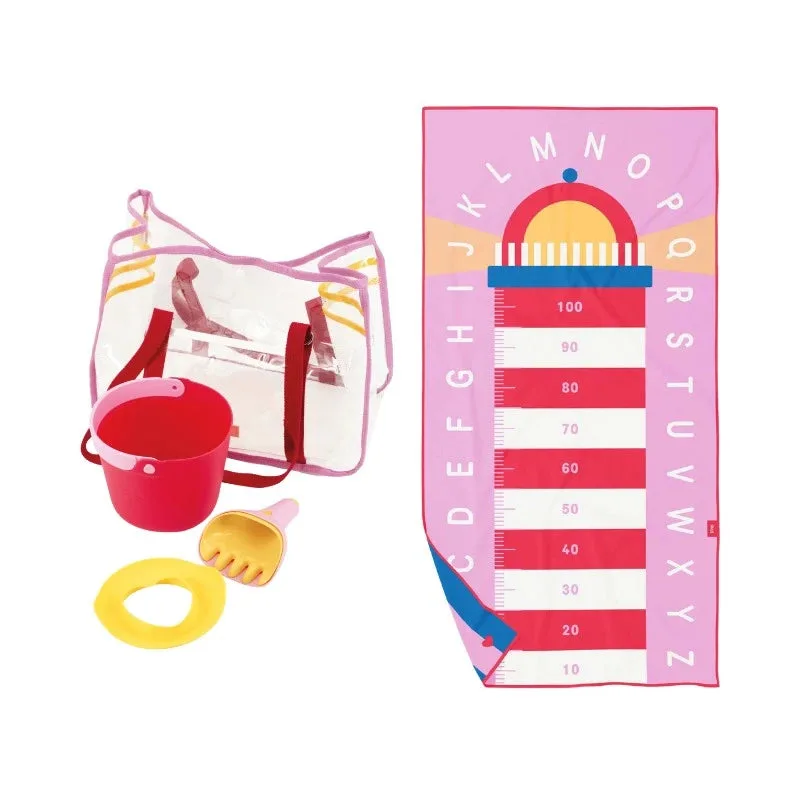 Quut Beach Bag Set Cherry: Packing for a Day at the Beach