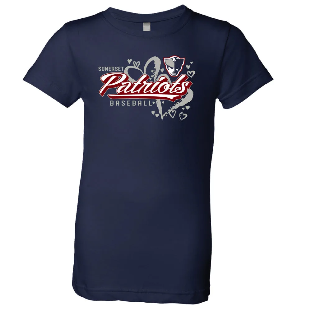 Größentabelle für Somerset Patriots Kinder-T-Shirts