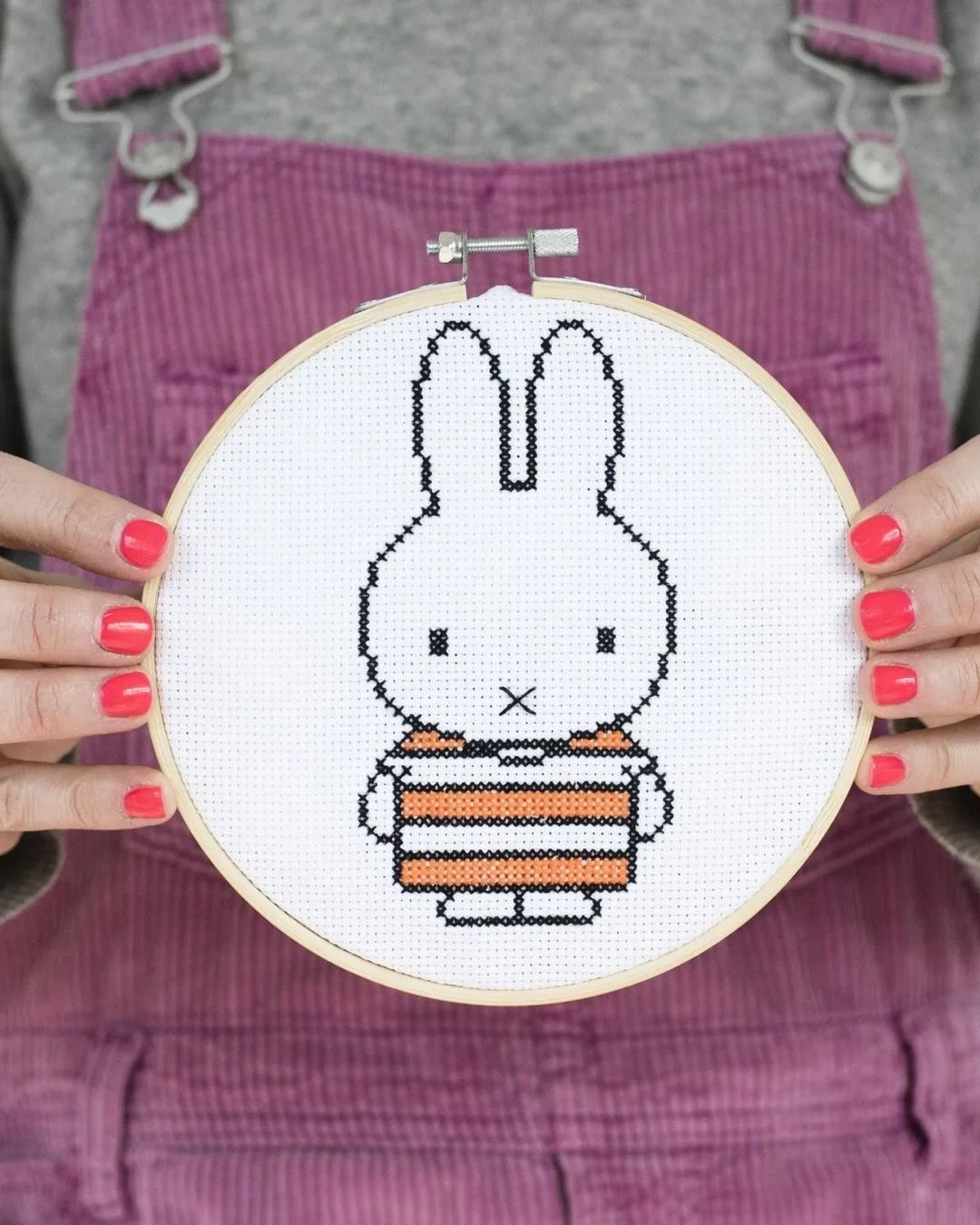 Miffy Orange Stripe Cross Stitch Kit: Orange Stripe Top