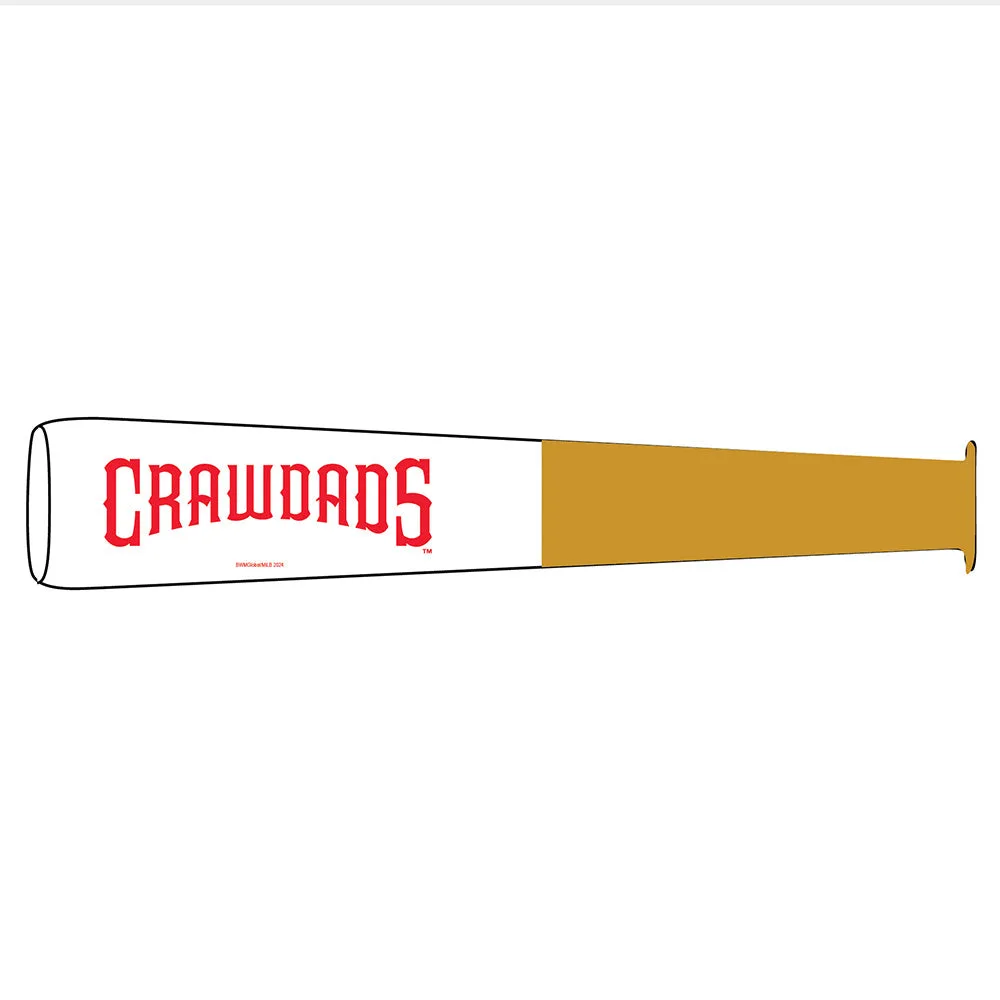 Hickory Crawdads Inflatable Bat