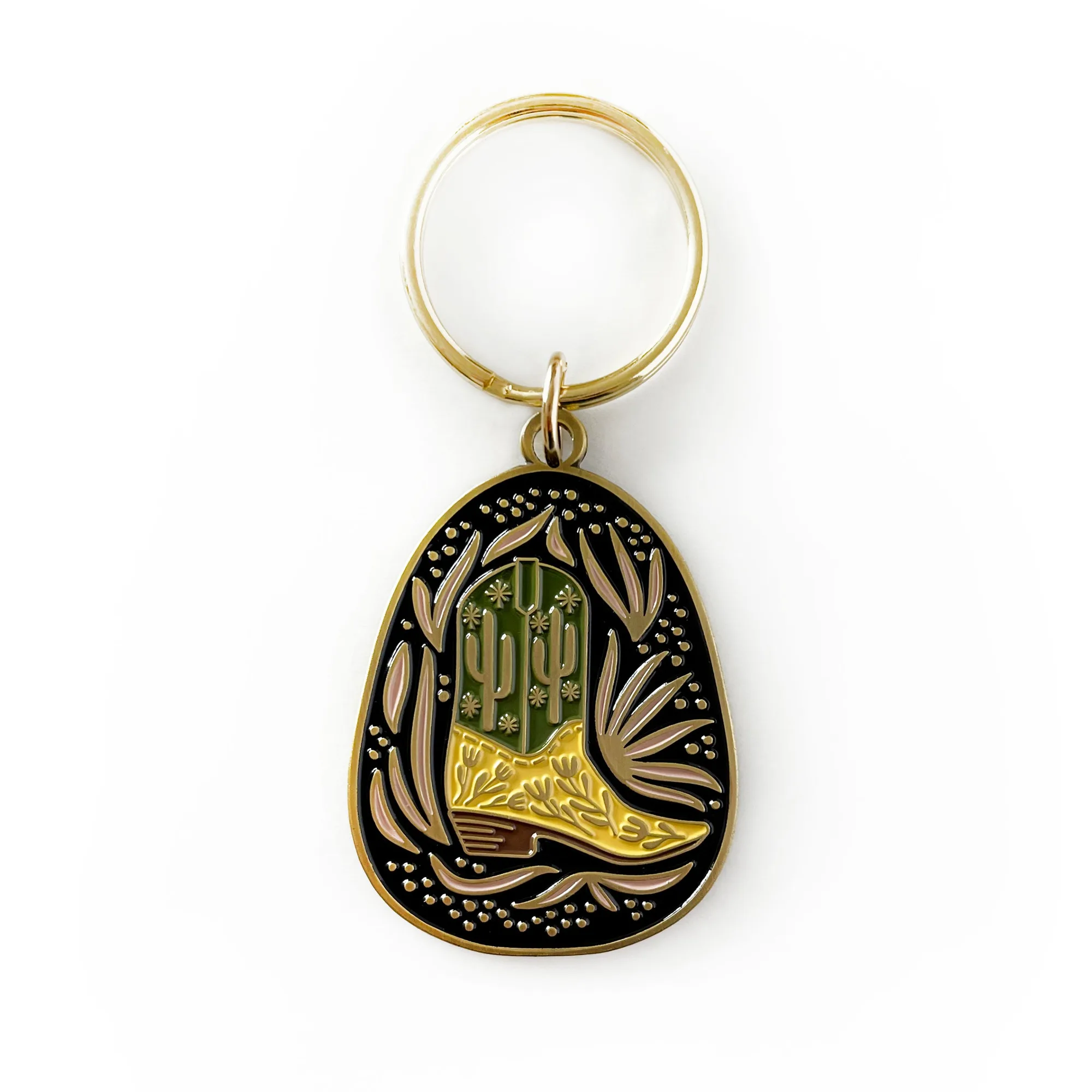 Baja Boot Enamel Keychain