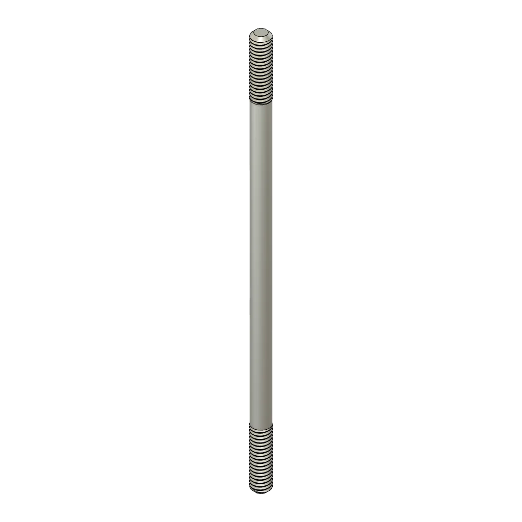 Axle with threaded ends 4x95 mm