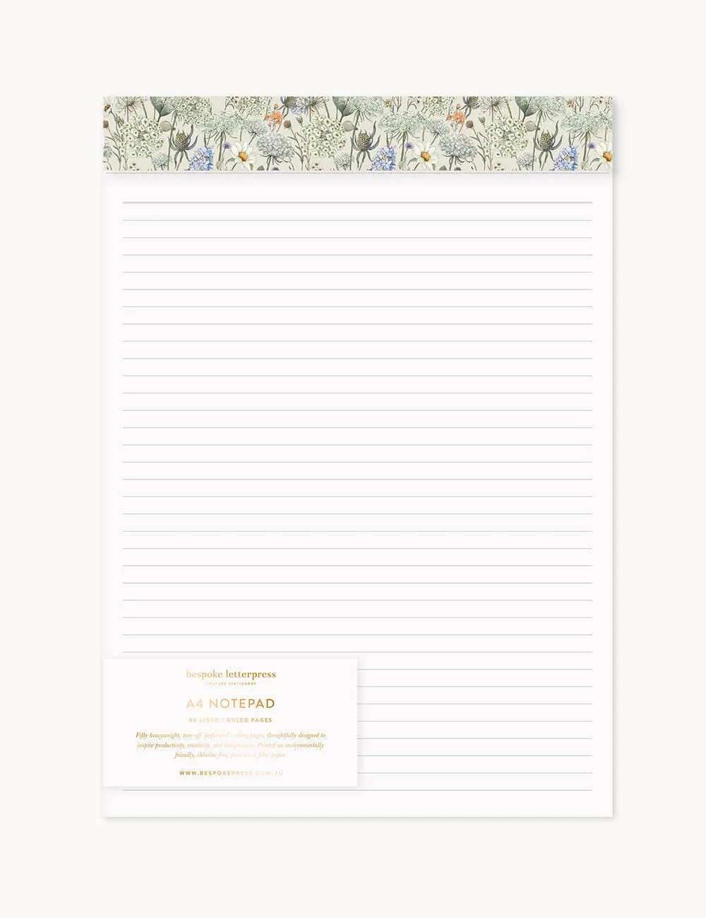 A4 Notepad Lined - Willowmere