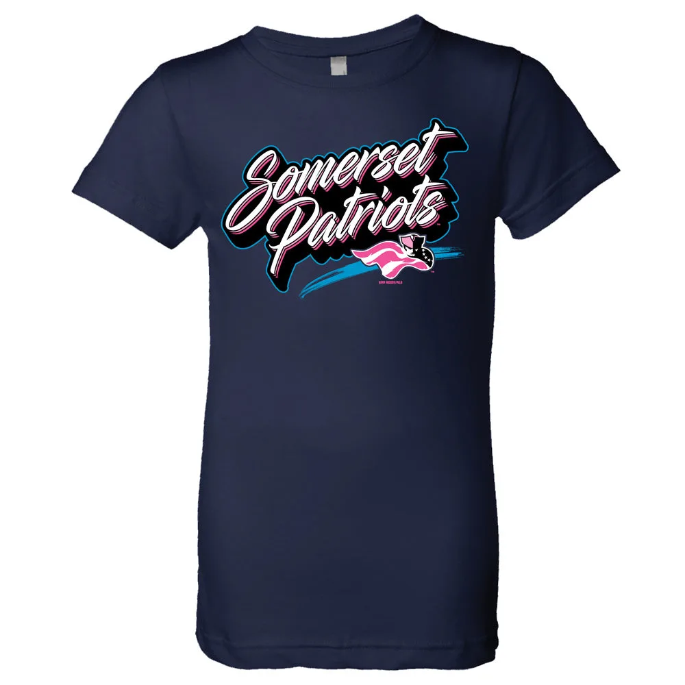 Somerset Patriots Midnight Navy Mädchen Steppenwolf Princess T-Shirt