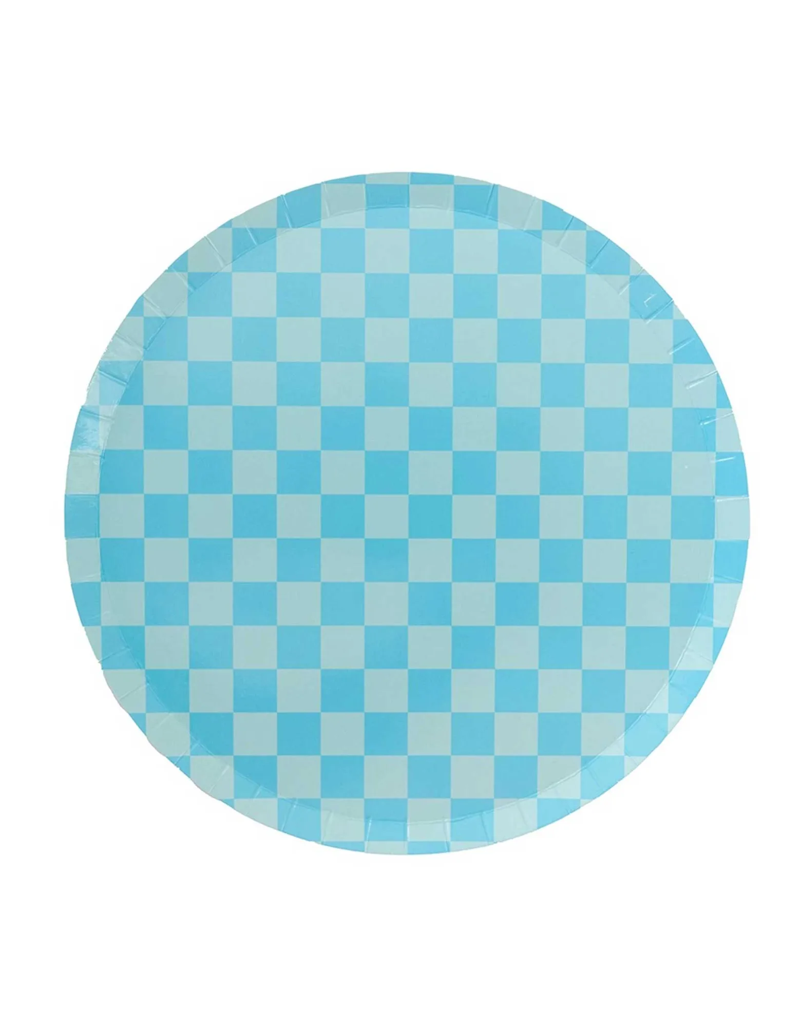 Check It! Blue Checkered Dinner Plates (Set of 8)