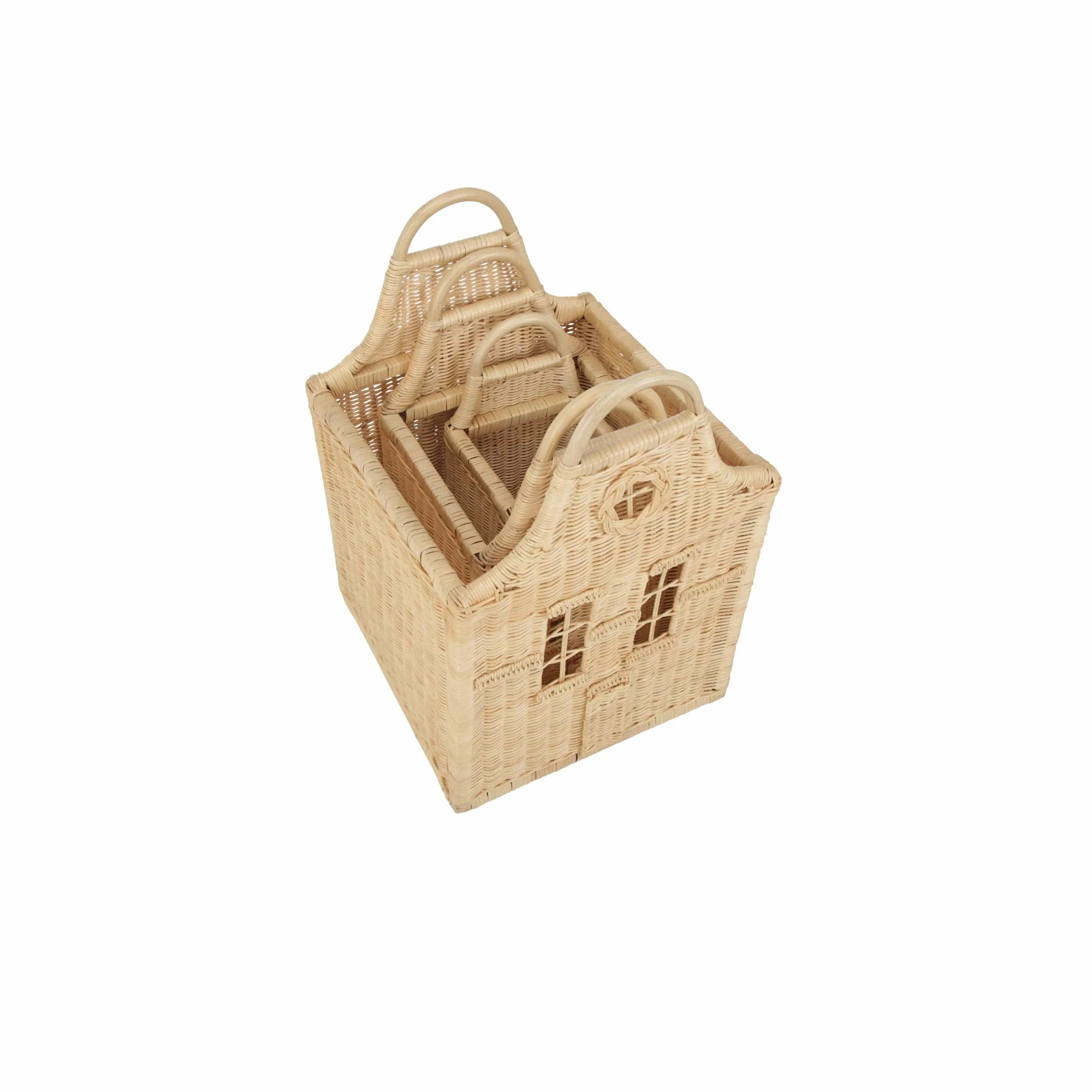 Cuddleco Dutch House Set 3 Baskets - Rattan