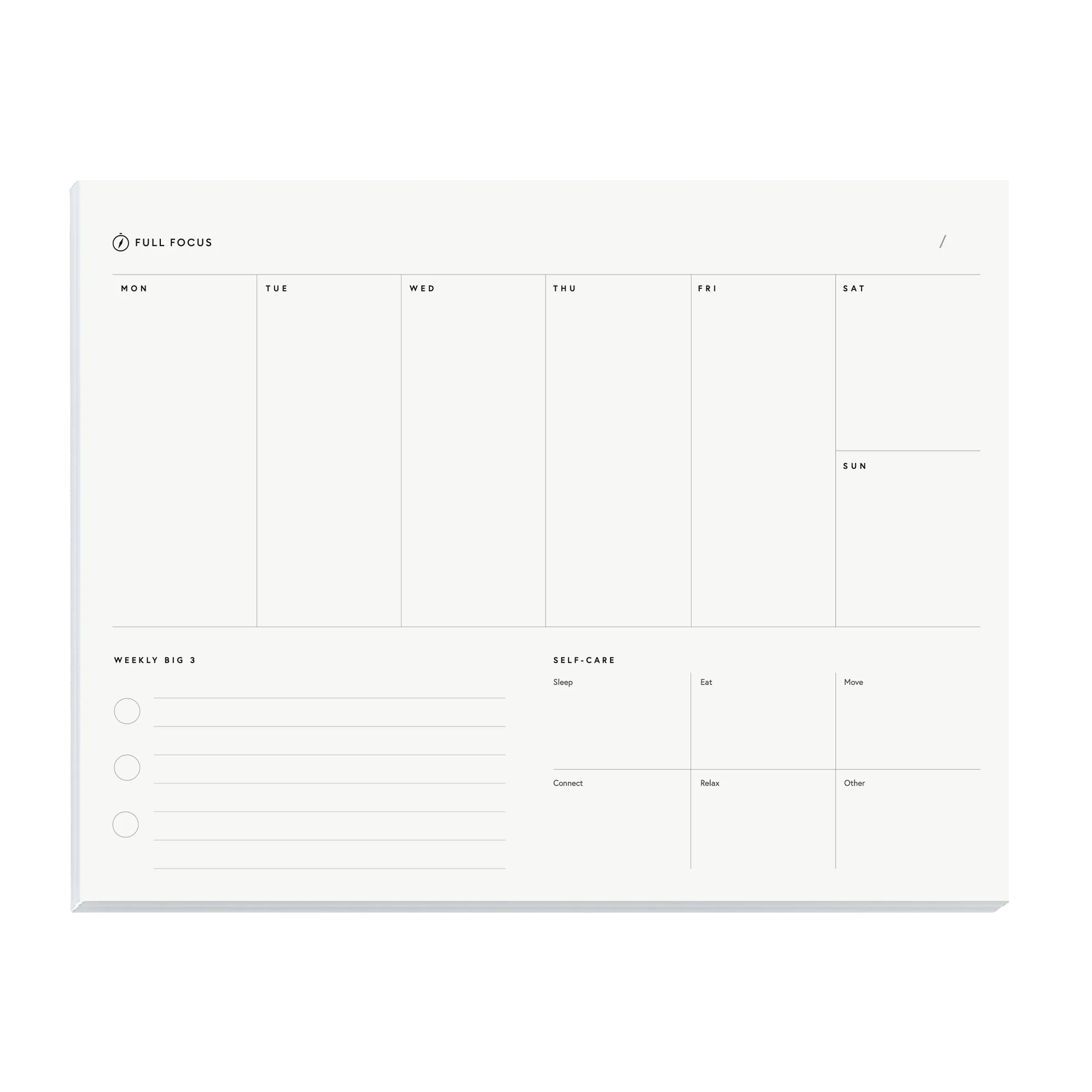 Weekly Desk Pad
