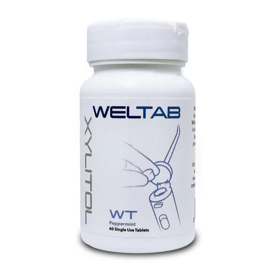 Weltab WT tablety do vodní nitě kompatibilní s Waterpik, 60 ks