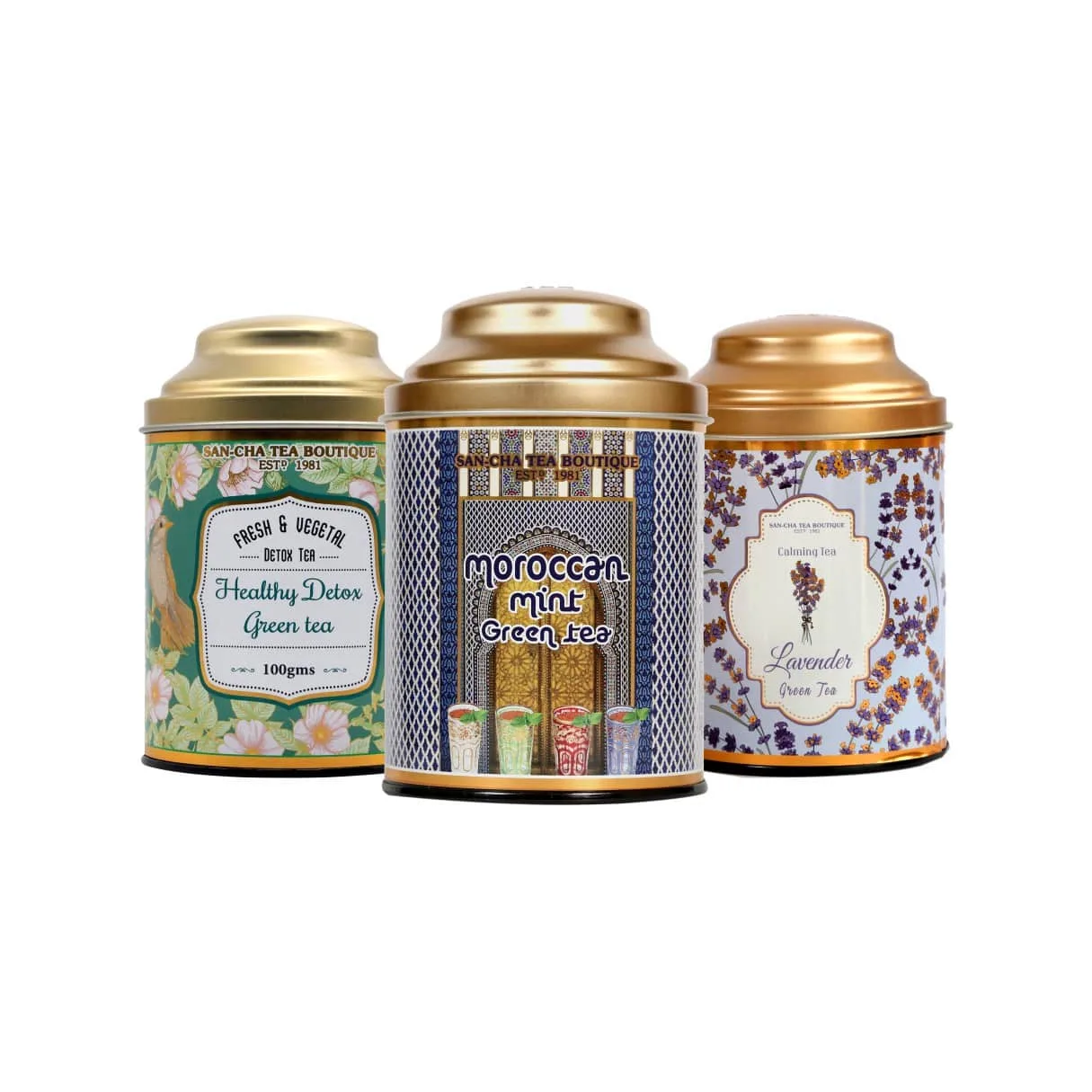 Zestaw Detoks Zielona Herbata Wellness – Lawenda, Mięta i Zielone Herbaty Detoks