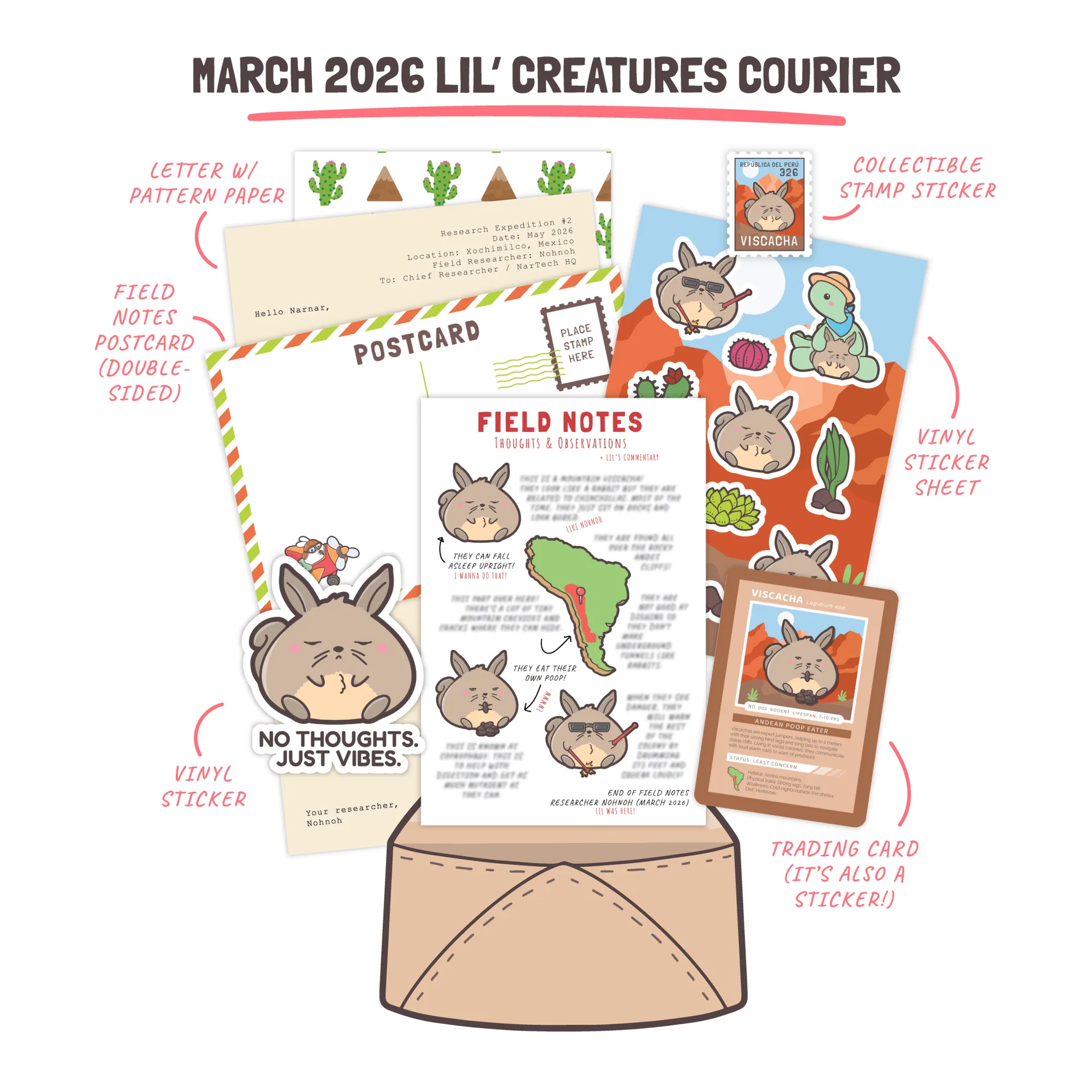 Mail Club Archive: March 2026 (Viscacha)