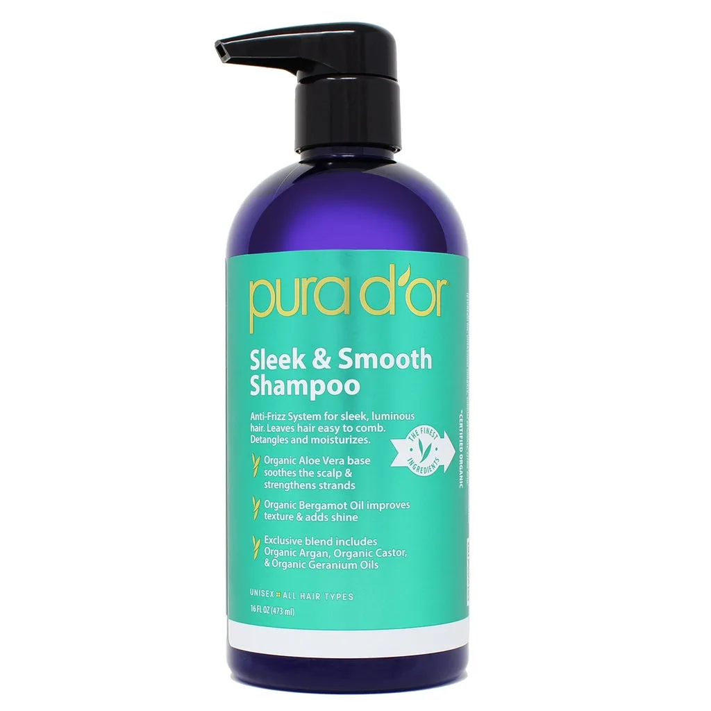 Obtenez des cheveux sans frisottis avec le shampoing et après-shampoing Sleek & Smooth