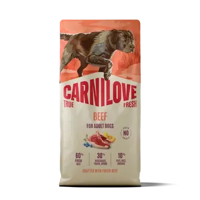 Carnilove True Fresh Beef Adult Dog Food - 1.5kg