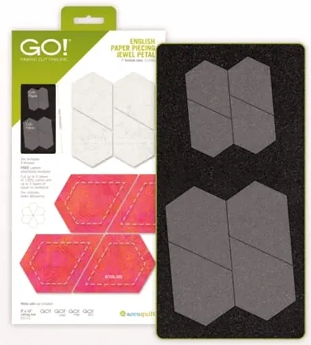 Accuquilt 55346 GO! English Paper Piecing Jewel Petal 1 inch Finished Sides Die