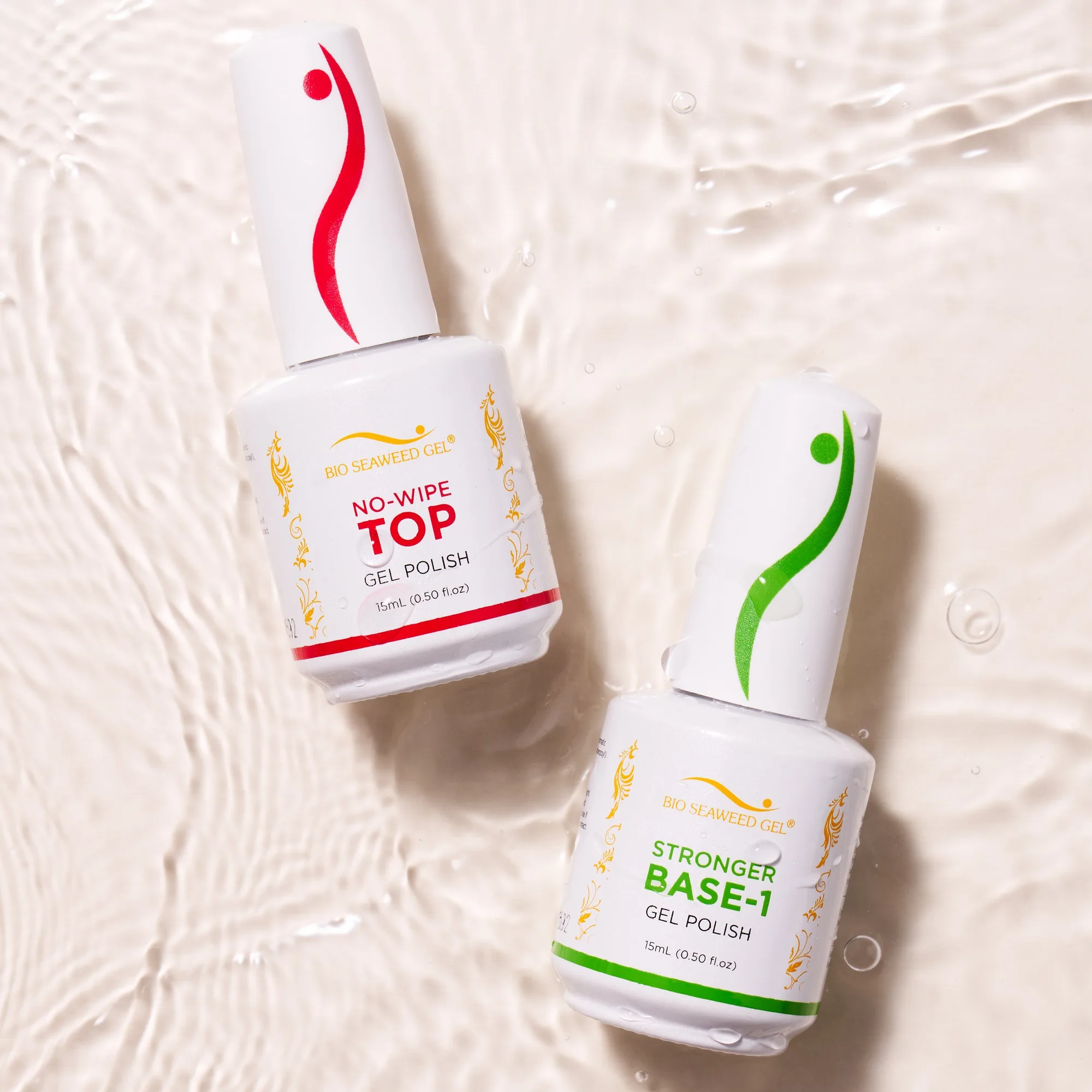 Base-1 and No-Wipe Top Gel Polish Dual Pack