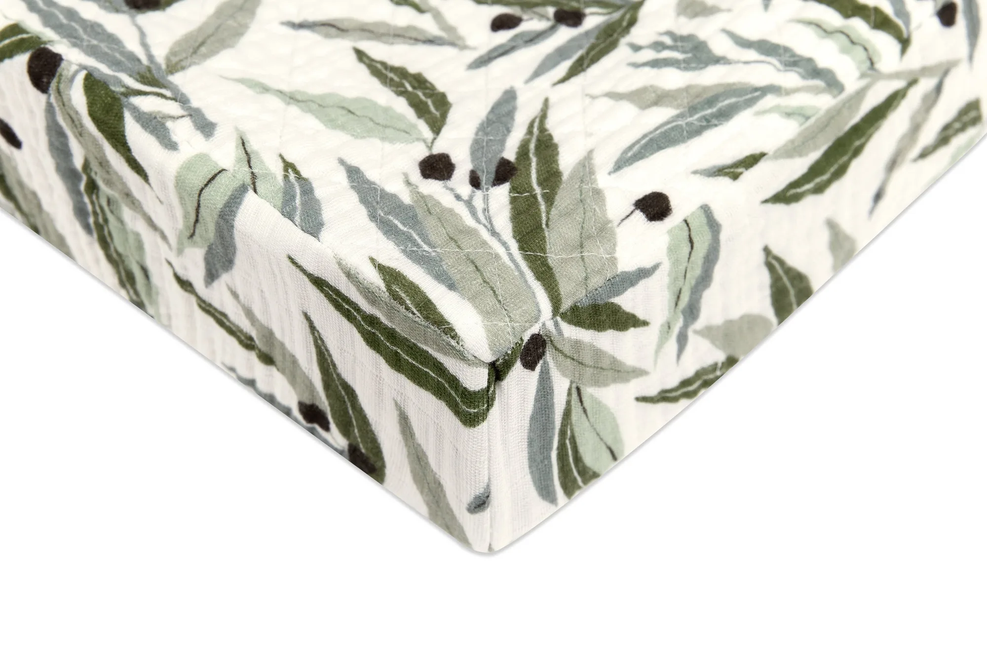 Babyletto Quilted Change Pad Cover (Olive Branches)