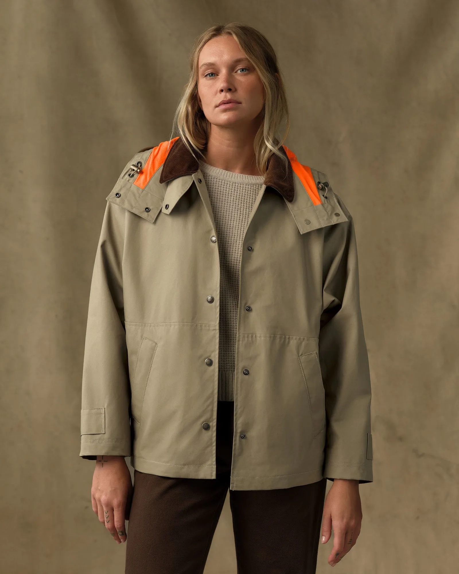 Women's Harbor Front Waxed Jacket - Marsh Tan