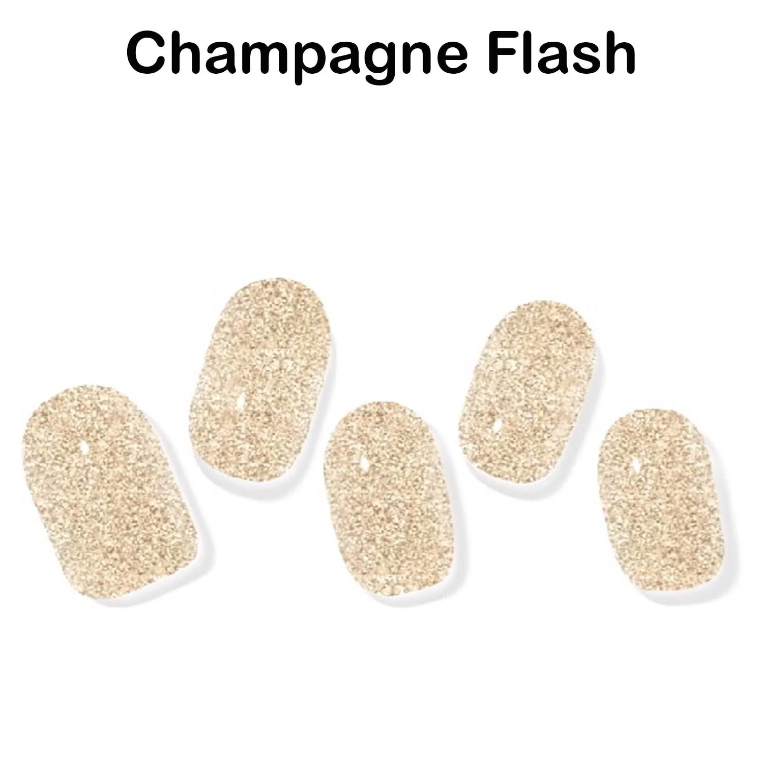 Instant Gel Manicure- Champagne Flash, Semi-Cured Gel Nail Wrap