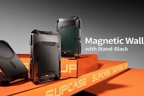 MagFlip Magnetic Wallet with Stand-Black
