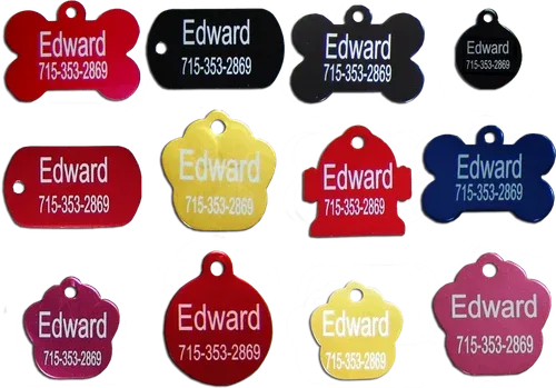 Engraved Aluminum Collar Tags [closeout]