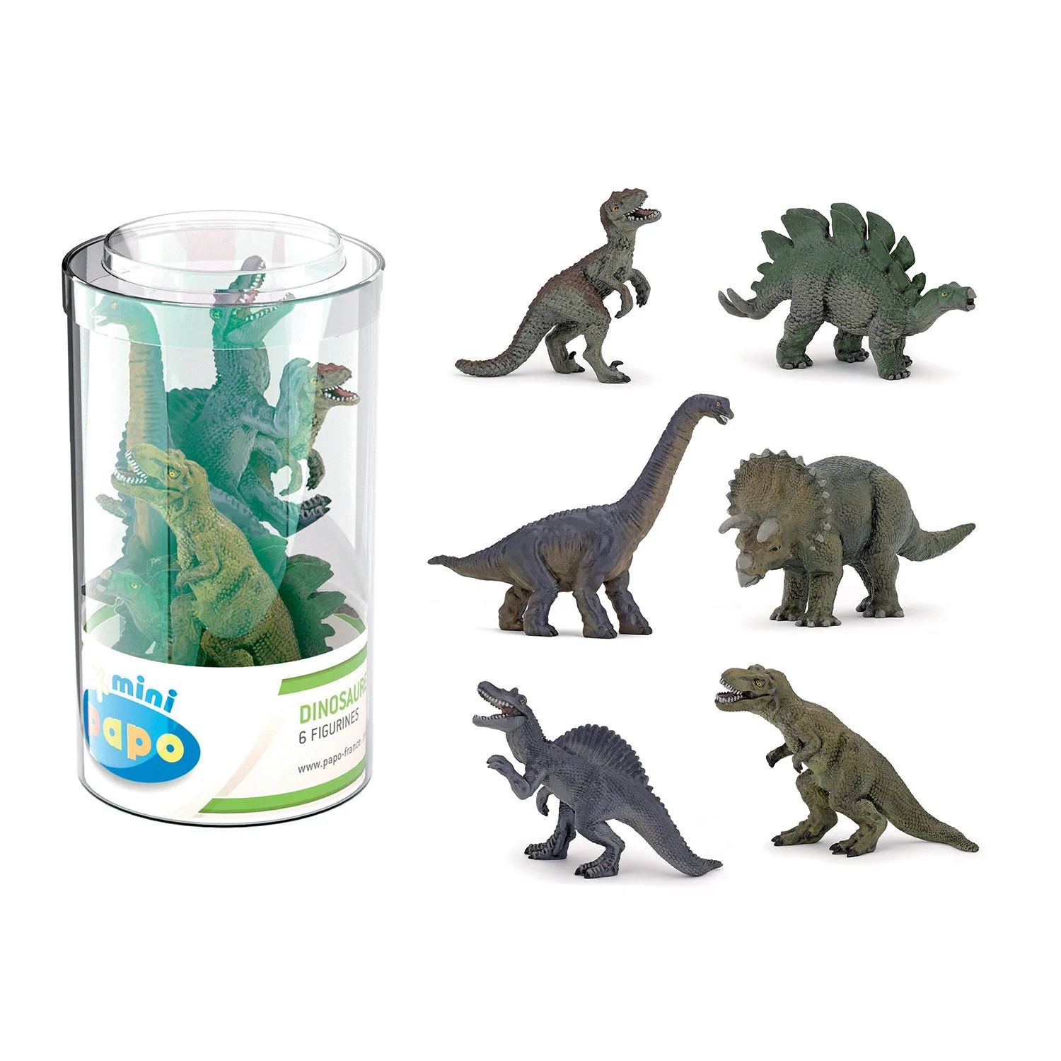 Mini Papo Dinosaurier 6er-Set: Was ist drin?