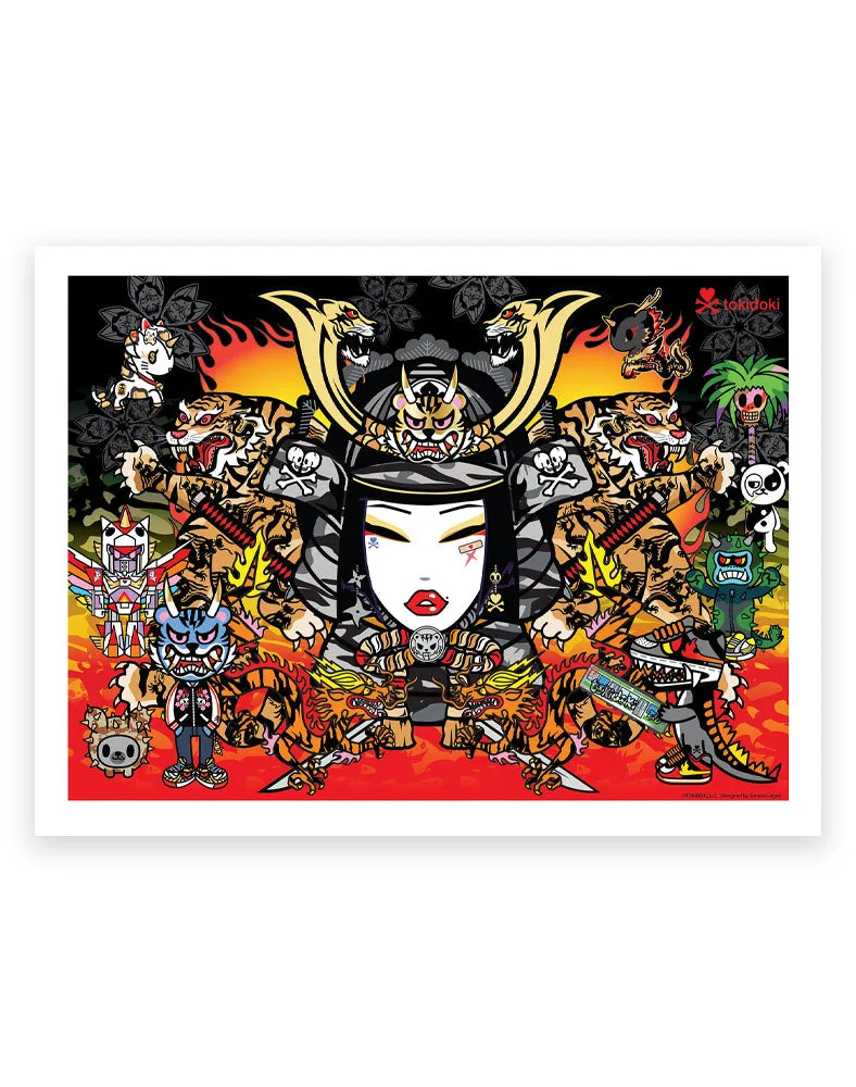 Tiger Warrior Art Print