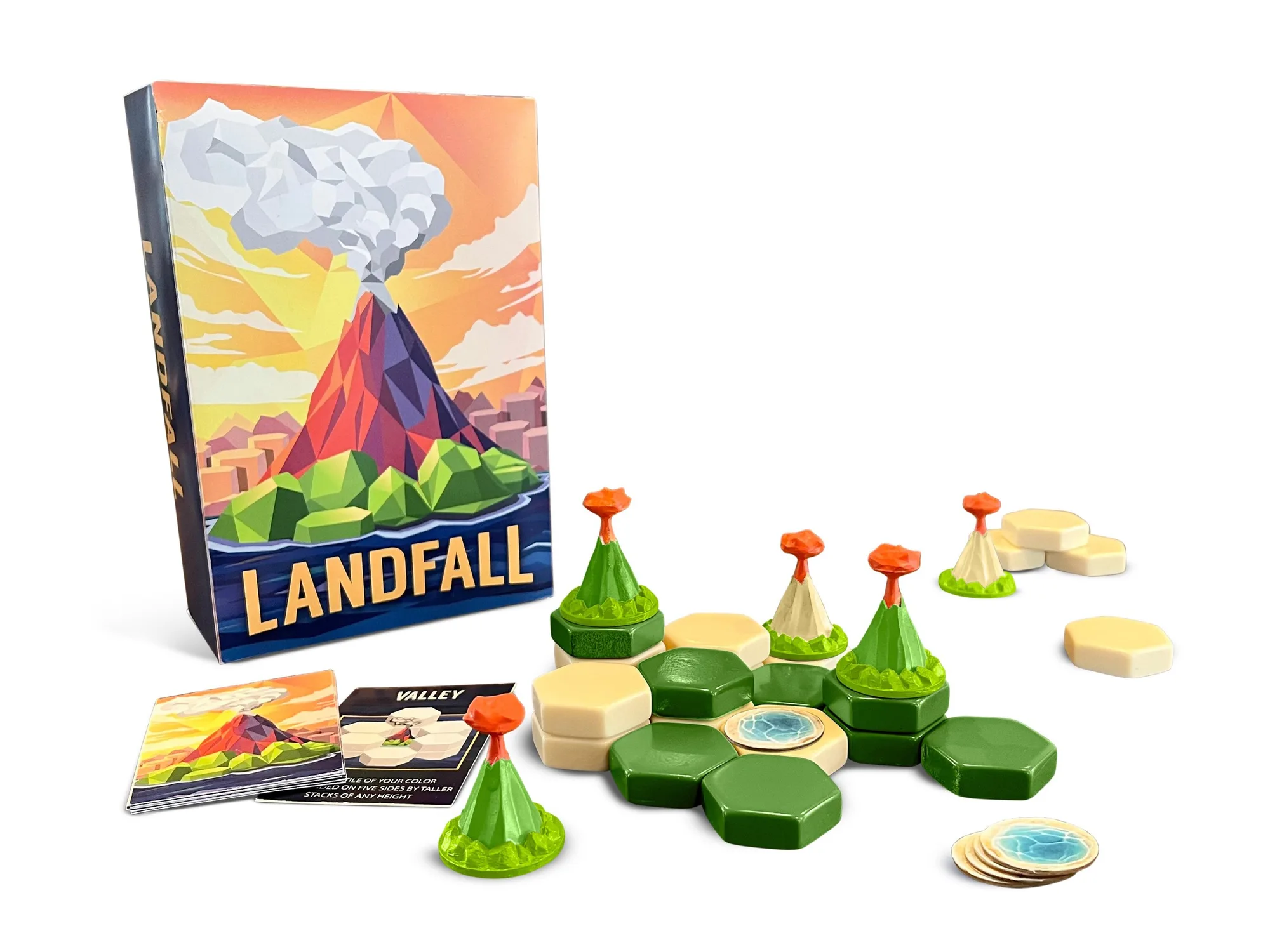 Landfall: A Cozy Volcano Island-Building Game
