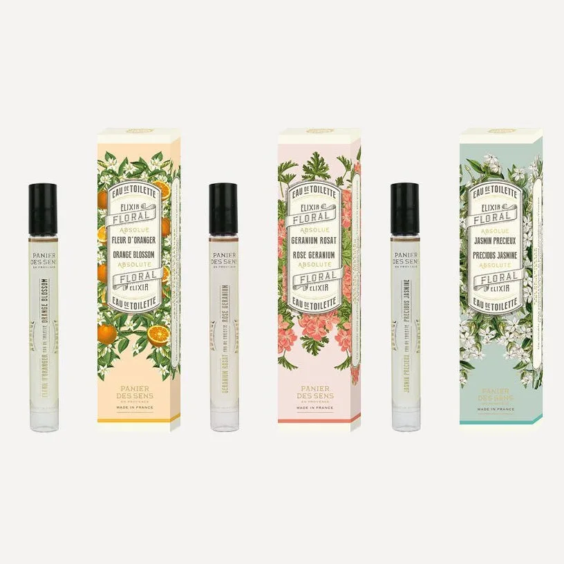 Trio Eau de Toilette Roll-on - Orangenblüte, Jasmin und Géranium Rosat