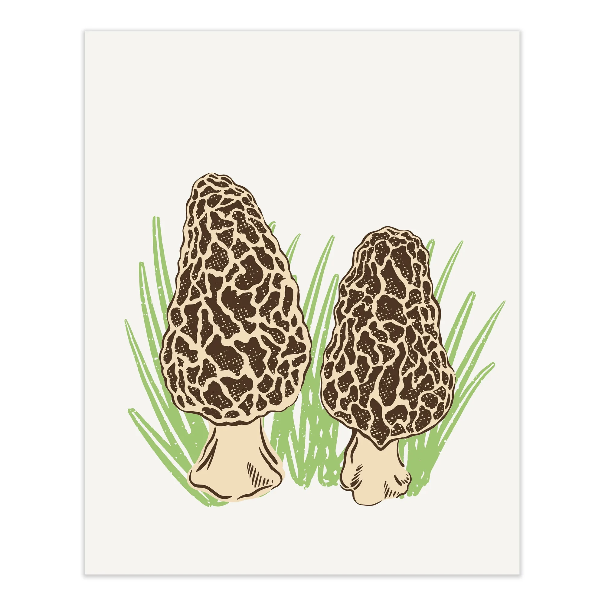 Morels Screenprint