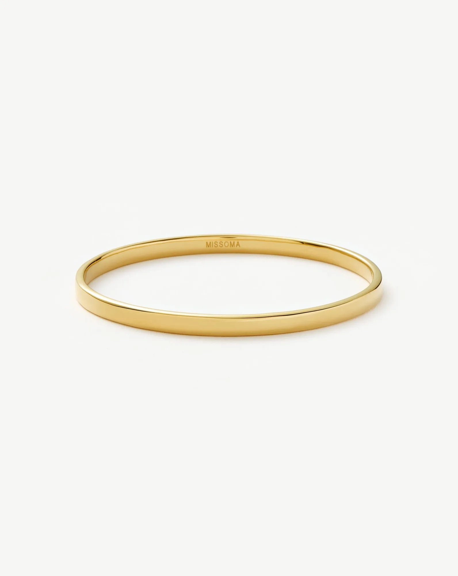 Classic Round Bangle | 18ct Gold Plated
