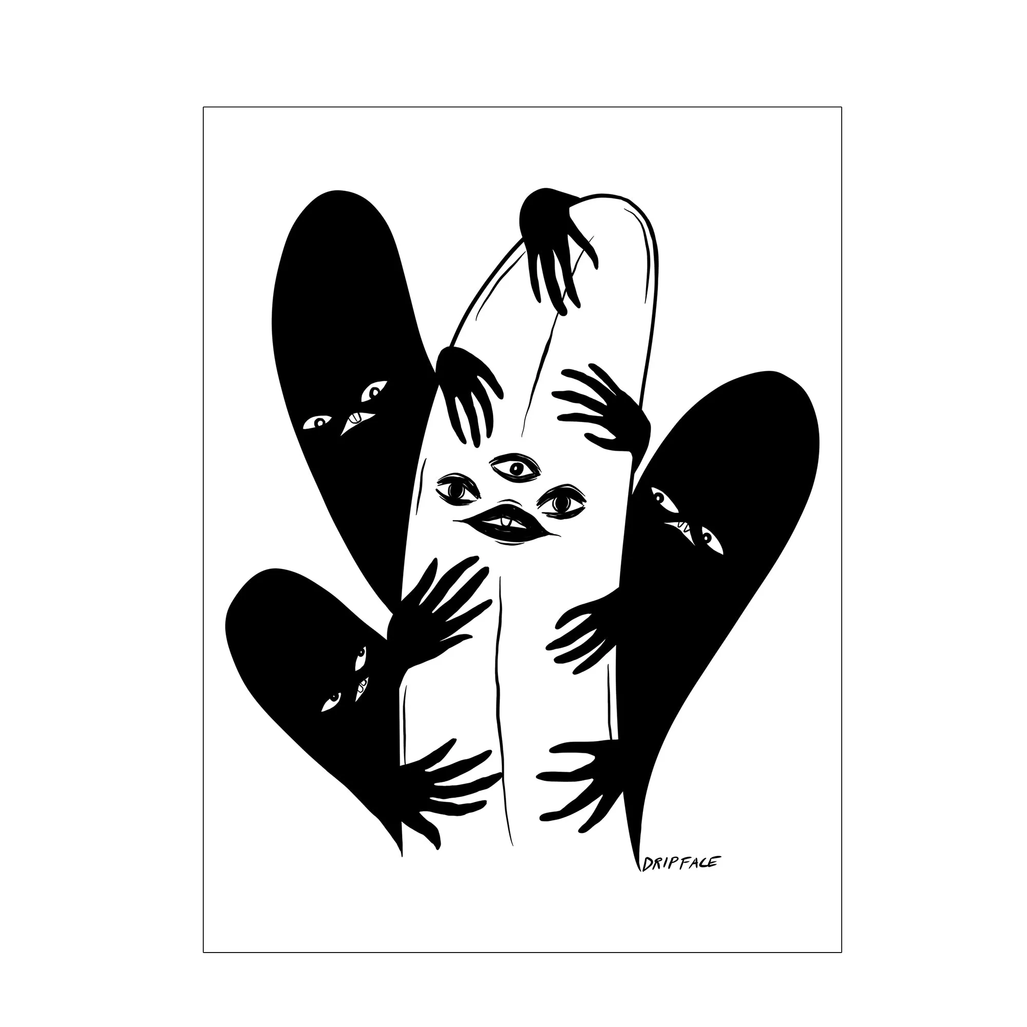 EXTRA HANDS - mini print