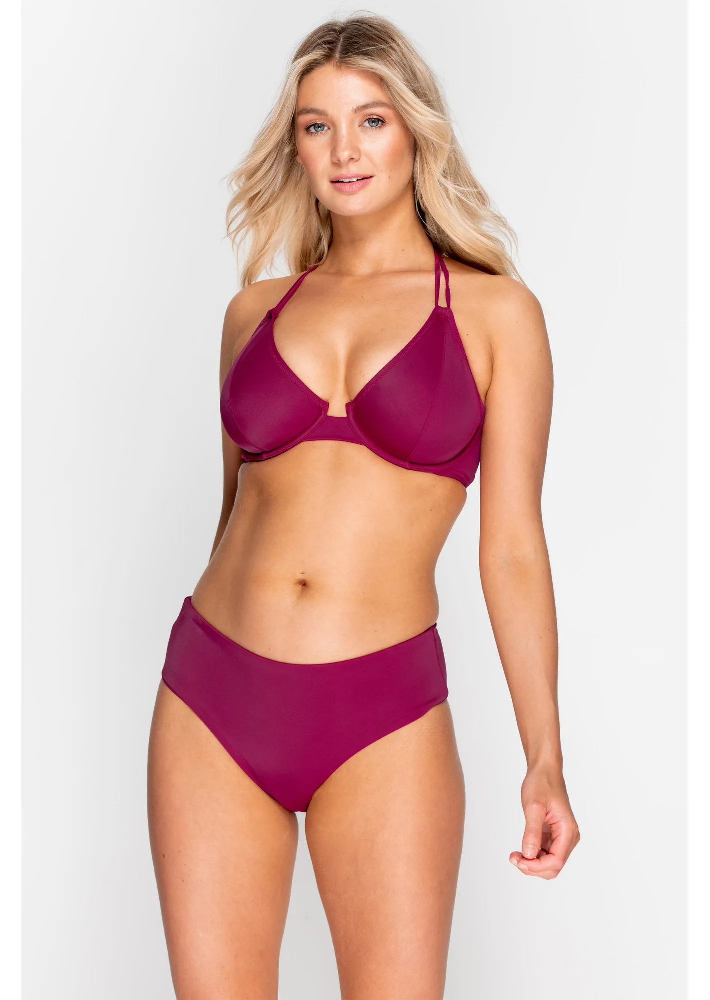 Braguita bikini midi Dune Dark Fuschia